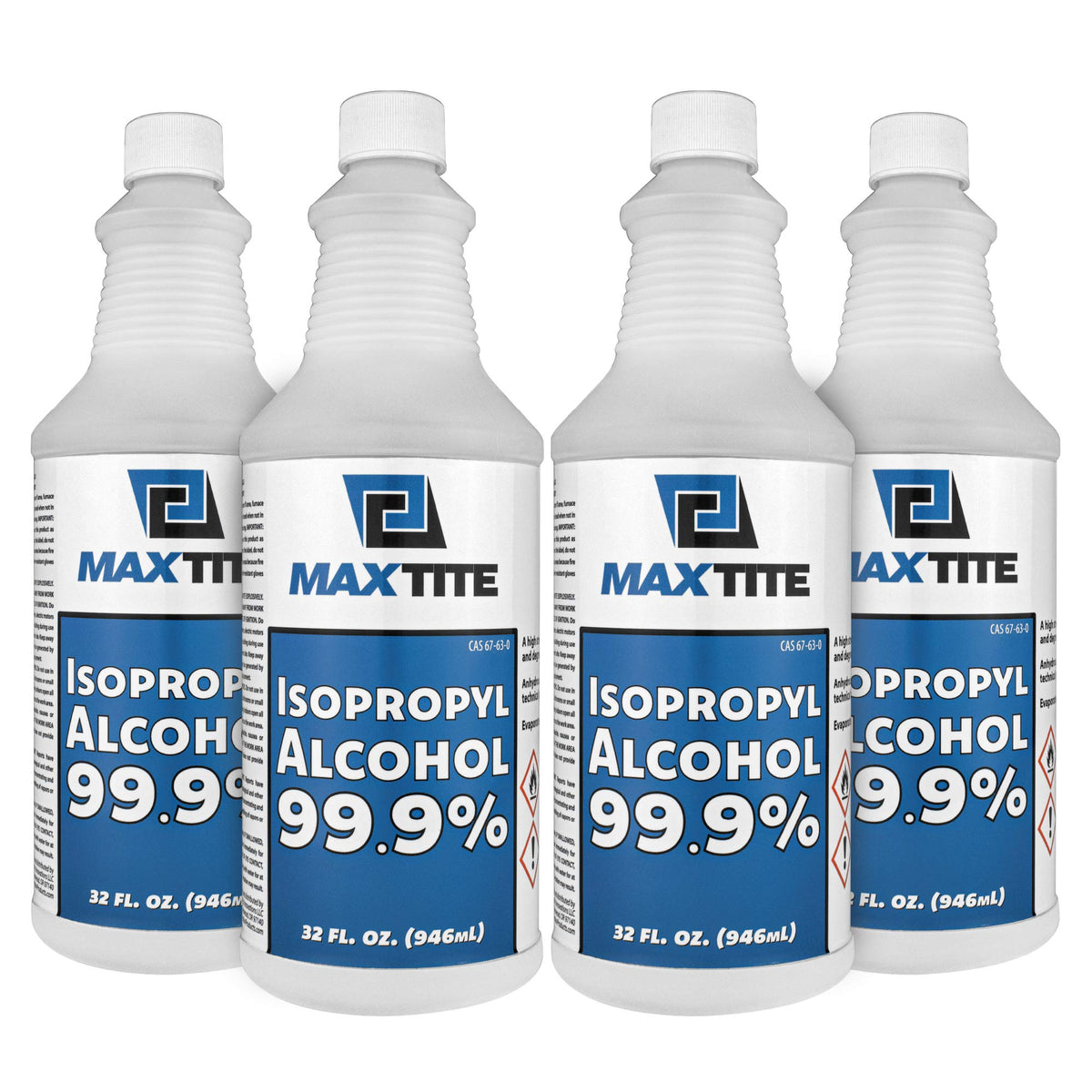 MaxTite Isopropyl Alcohol bottle, high-purity formula for fast surface prep.