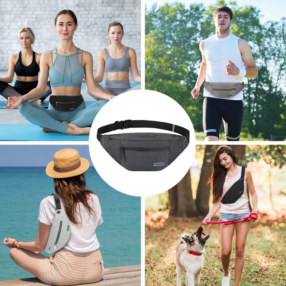 MAXTOP Crossbody Fanny Pack water-resistant material in everyday use