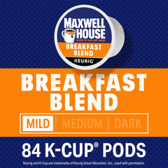 Close-up of Maxwell House Breakfast Blend aroma to evoke inviting mornings