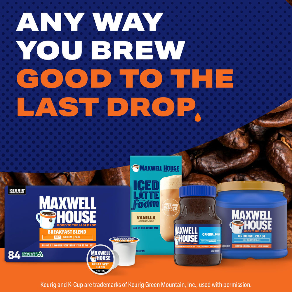 Maxwell House Breakfast Blend K-Cup compatibility with Keurig brewers
