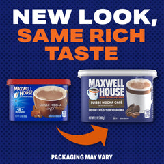 MAXWELL HOUSE canister seal-closure ensures freshness between uses.