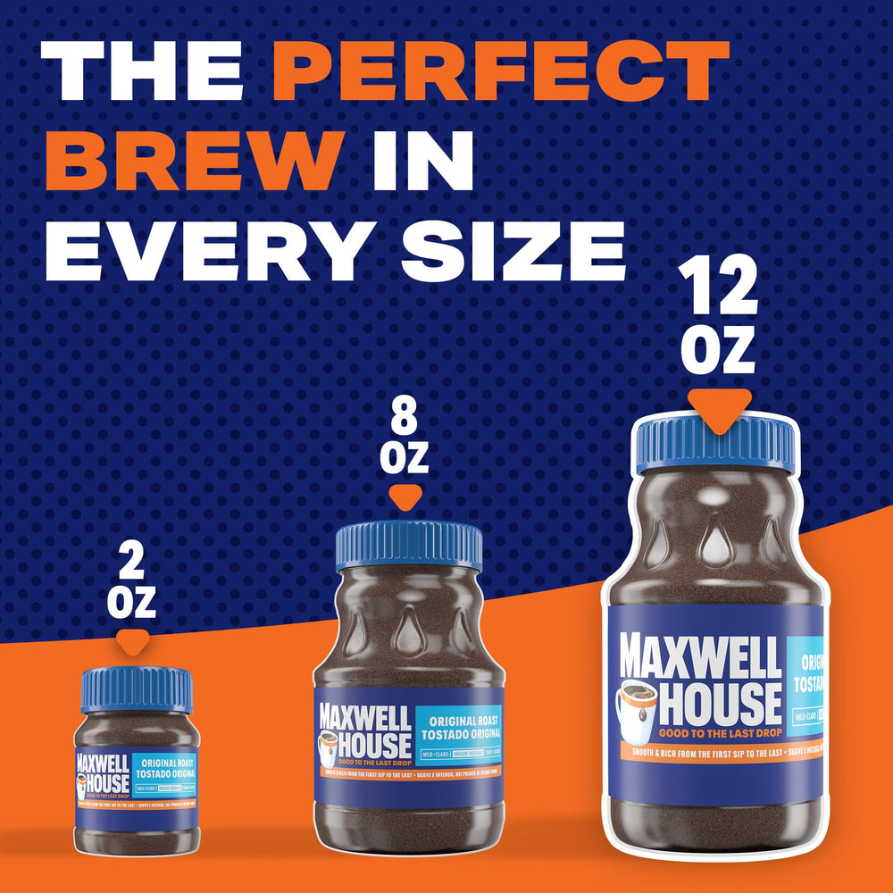 Kosher-certified Maxwell House coffee ensures a reliable flavor any time.