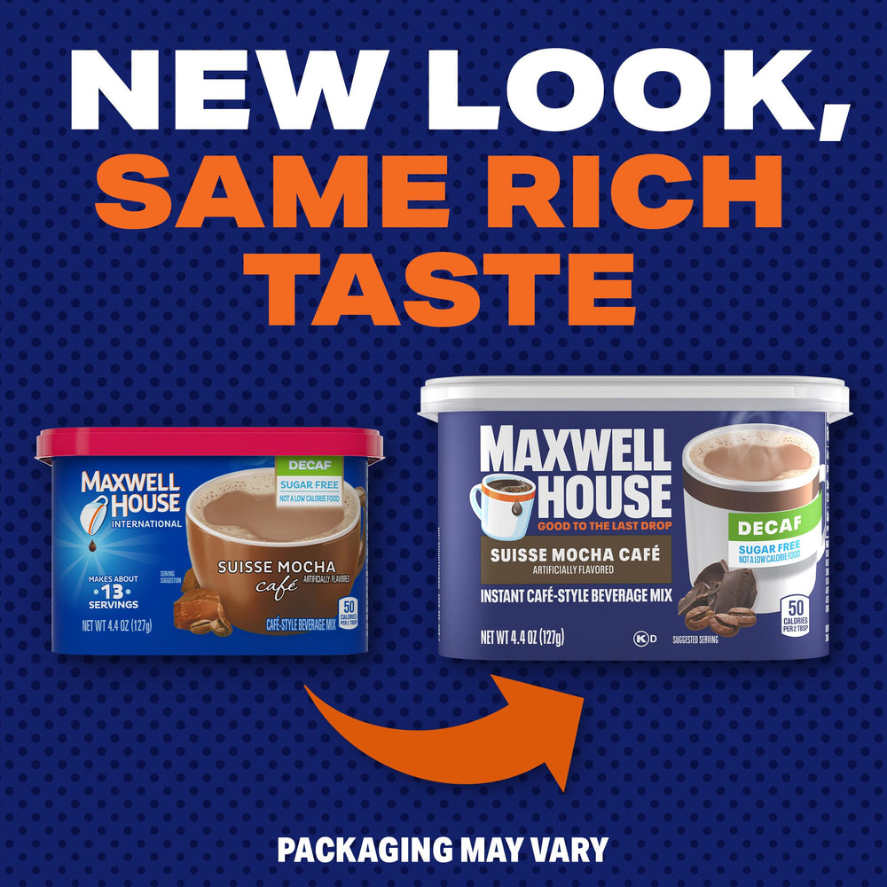 Maxwell House resealable canister keeps flavor fresh between quick brews.
