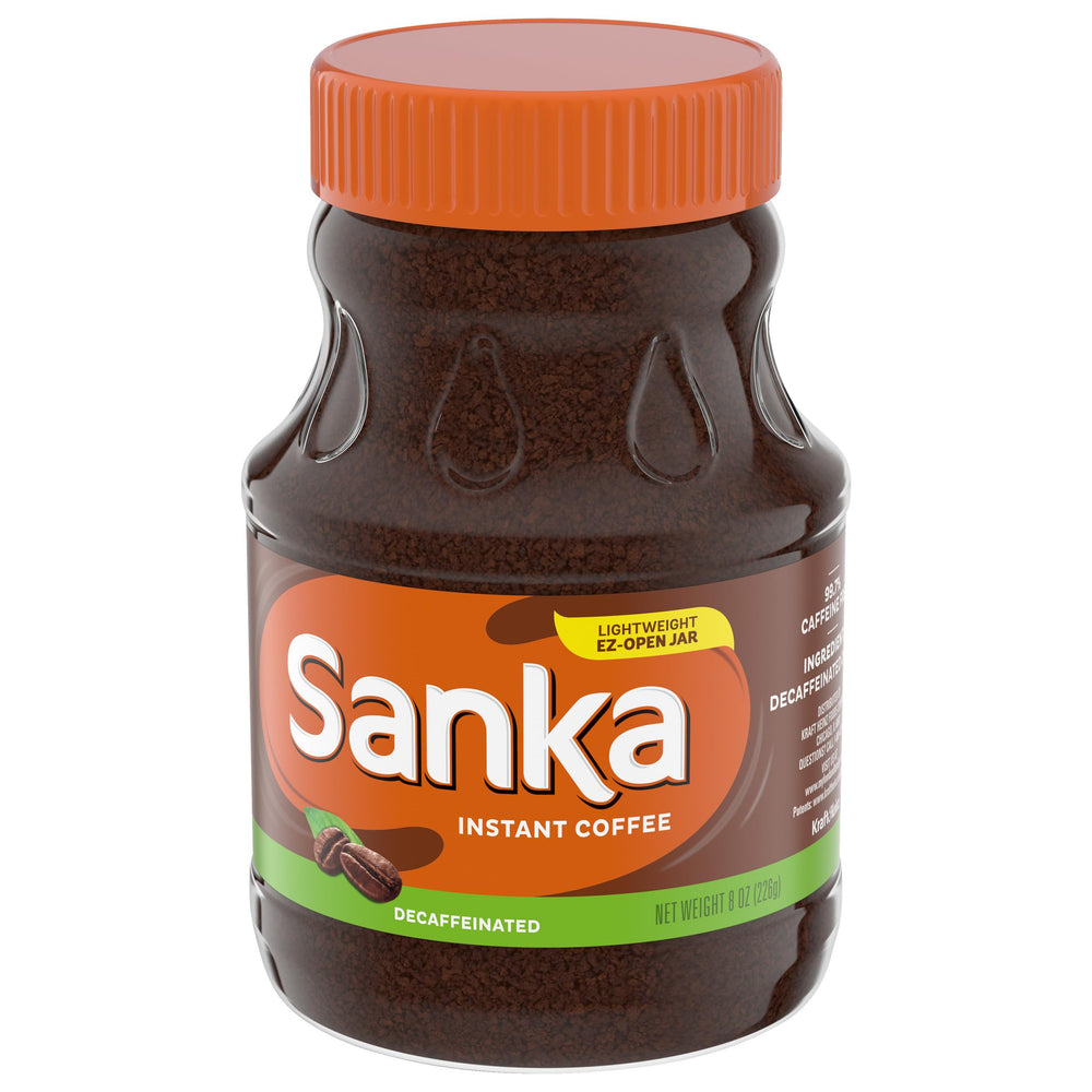 Maxwell House Sanka decaf hot-water mug ready-to-drink.