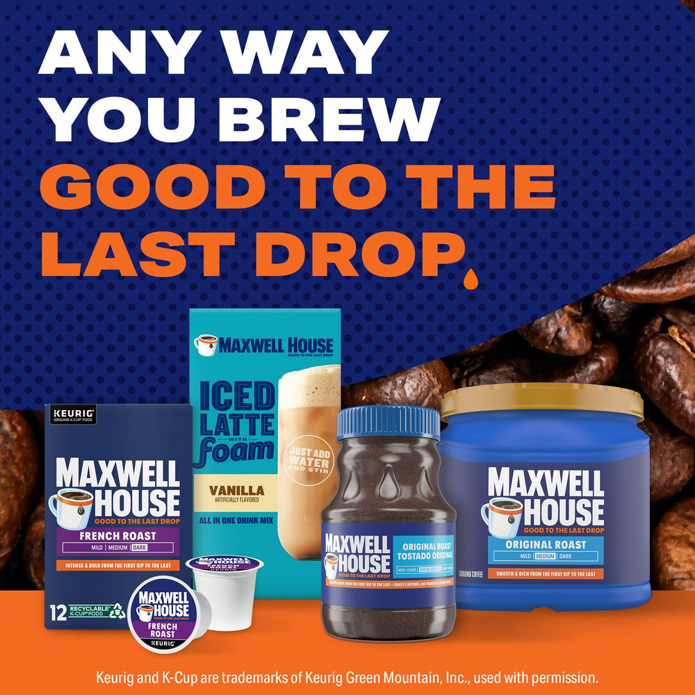 Maxwell House storage in cool dark place
