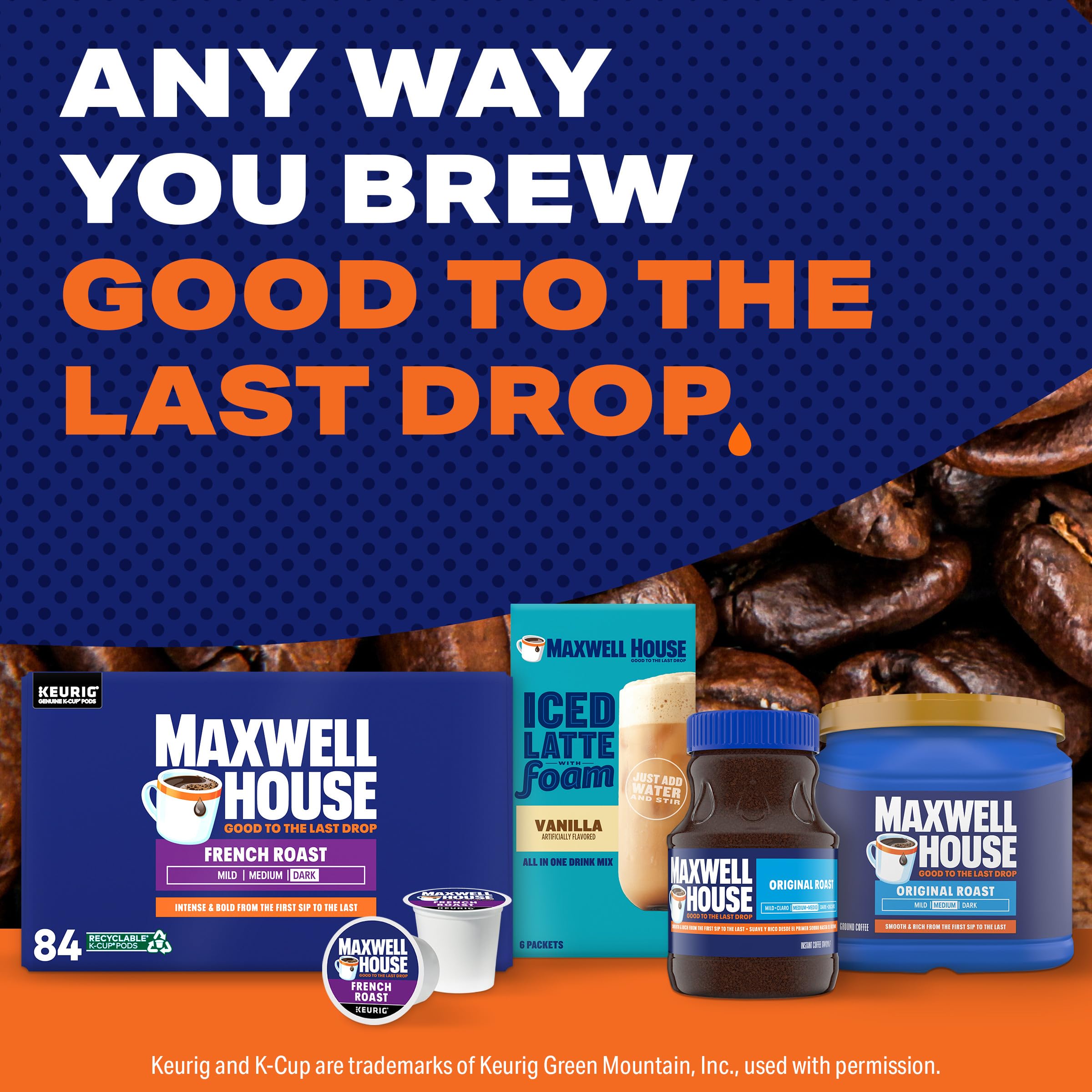 Store Maxwell House pods in a dry place to preserve freshness.