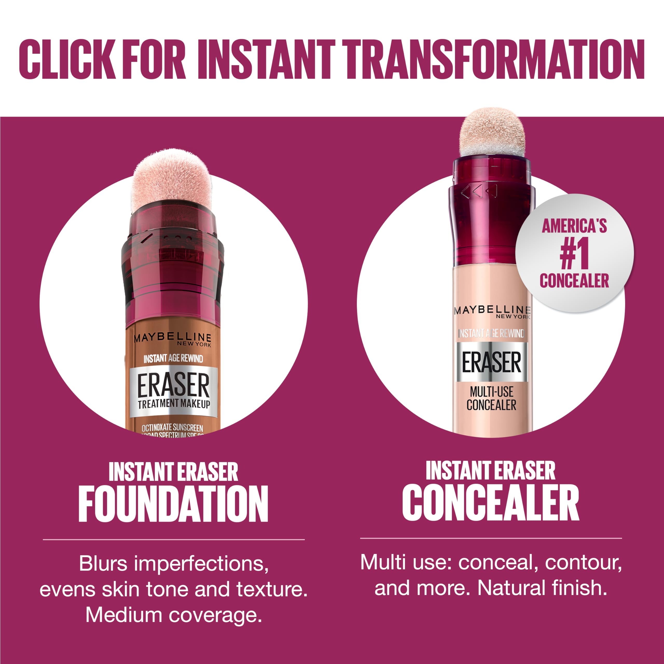 Maybelline 16 shade range ensures skin tone match.