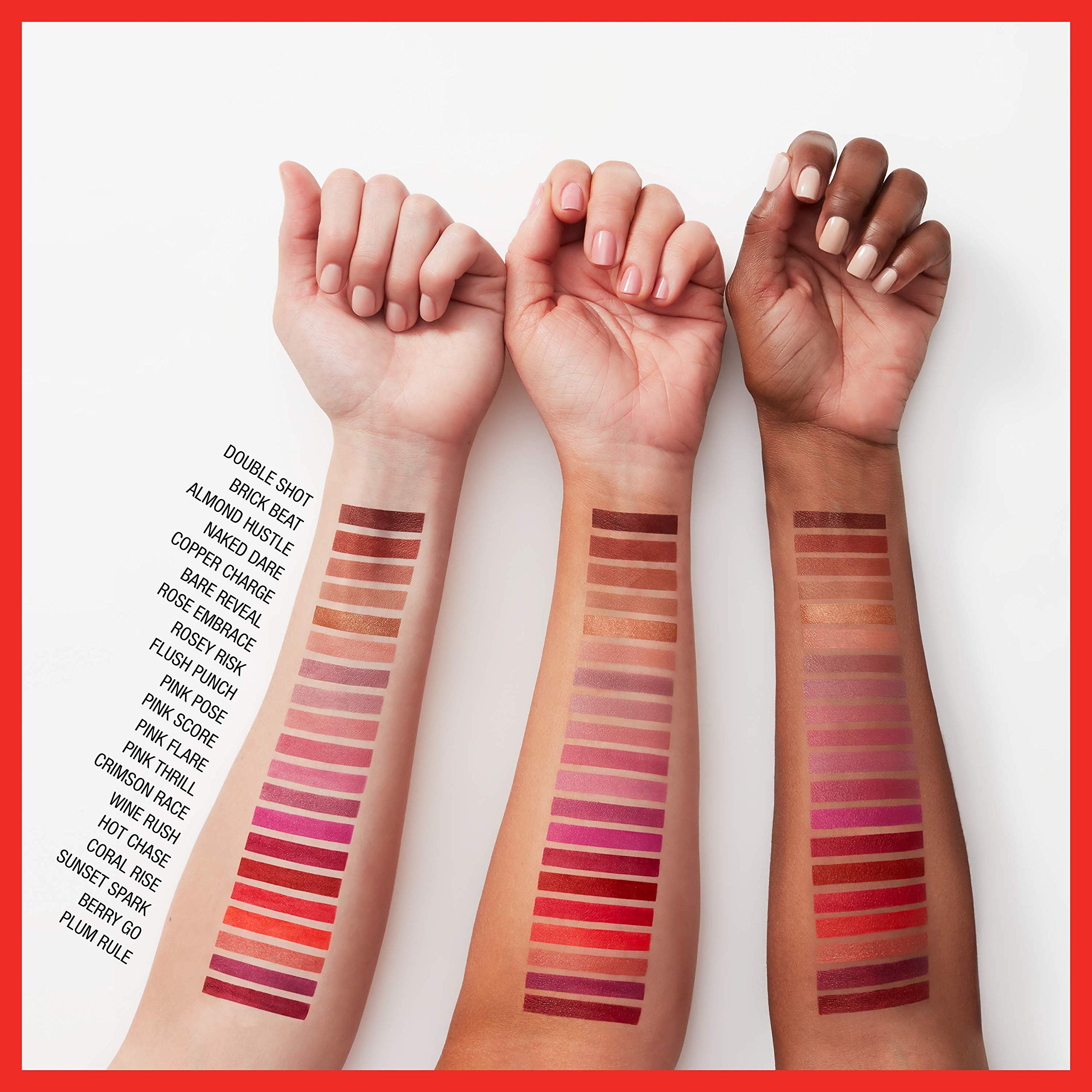 Maybelline Rum Riche texture detail reveals creamy, non-feathering formula.