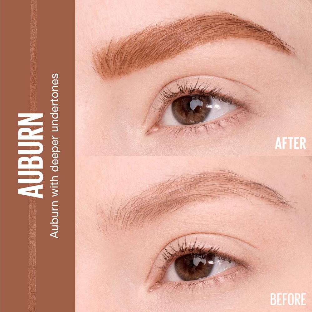 Built-in spoolie brush on the Maybelline Express Brow Ultra Slim Pencil in action.