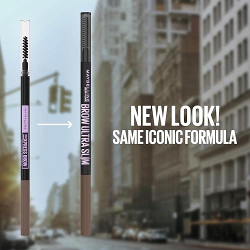 Close-up of the Maybelline Express Brow Ultra Slim Pencil tip for precise hair-like strokes.