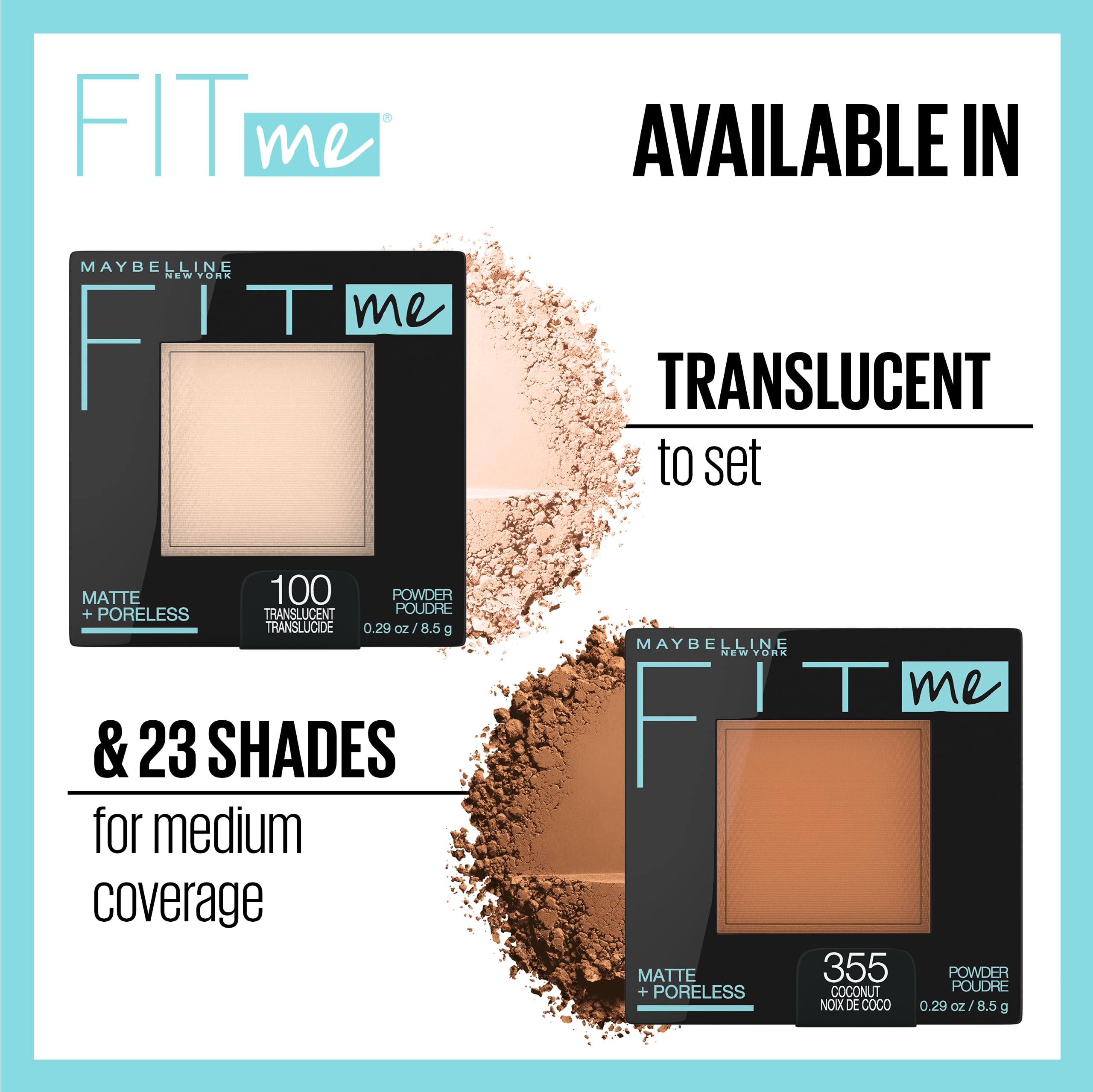 Close-up of blurring micro-powders smoothing pores for a flawless look.