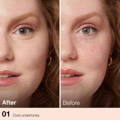 Maybelline Fit Me concealer blemish coverage on skin for a smooth look.
