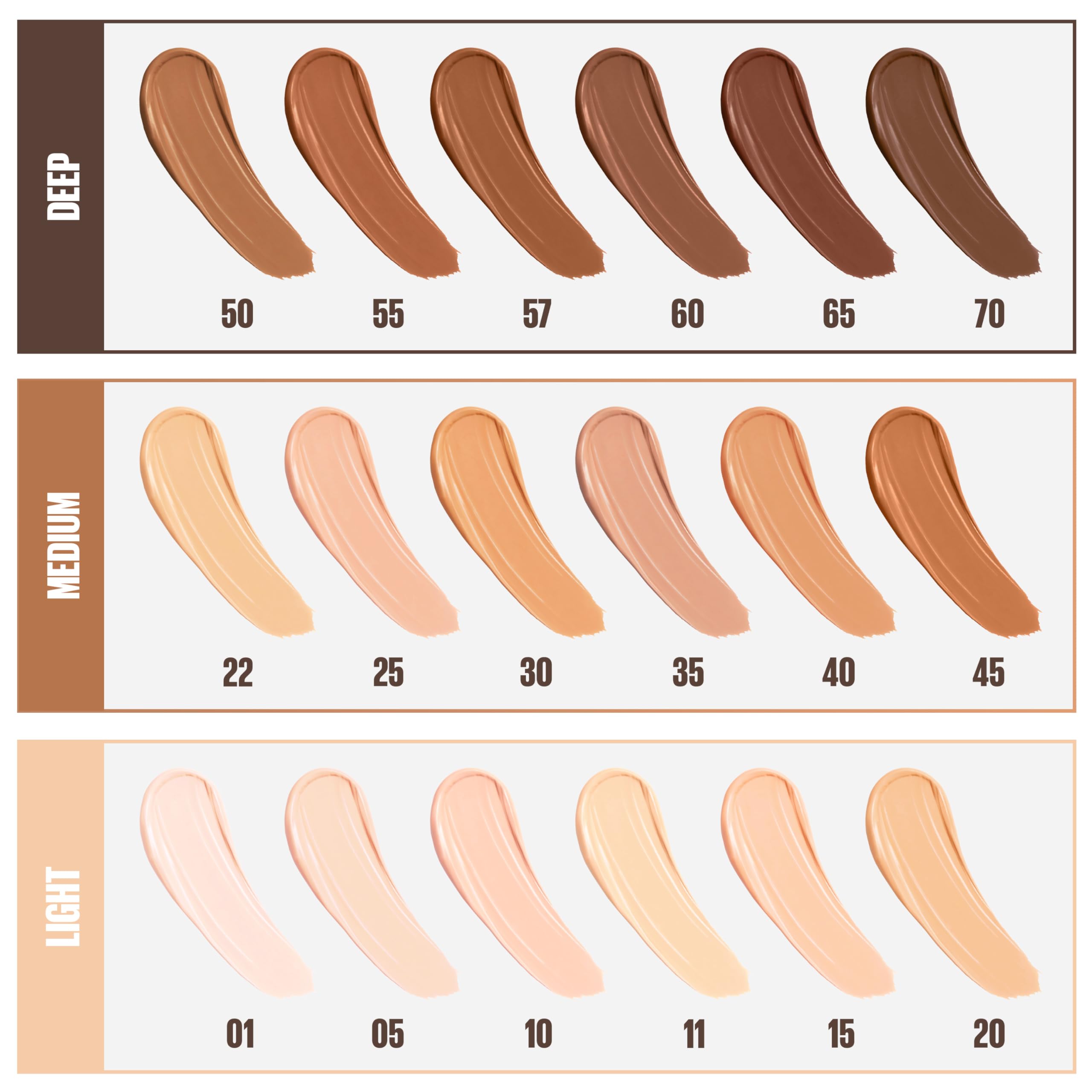 Maybelline Fit Me concealer shade range supports diverse skin tones.