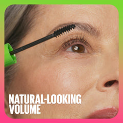 Lashes coated with Maybelline Great Lash BIG for fuller definition