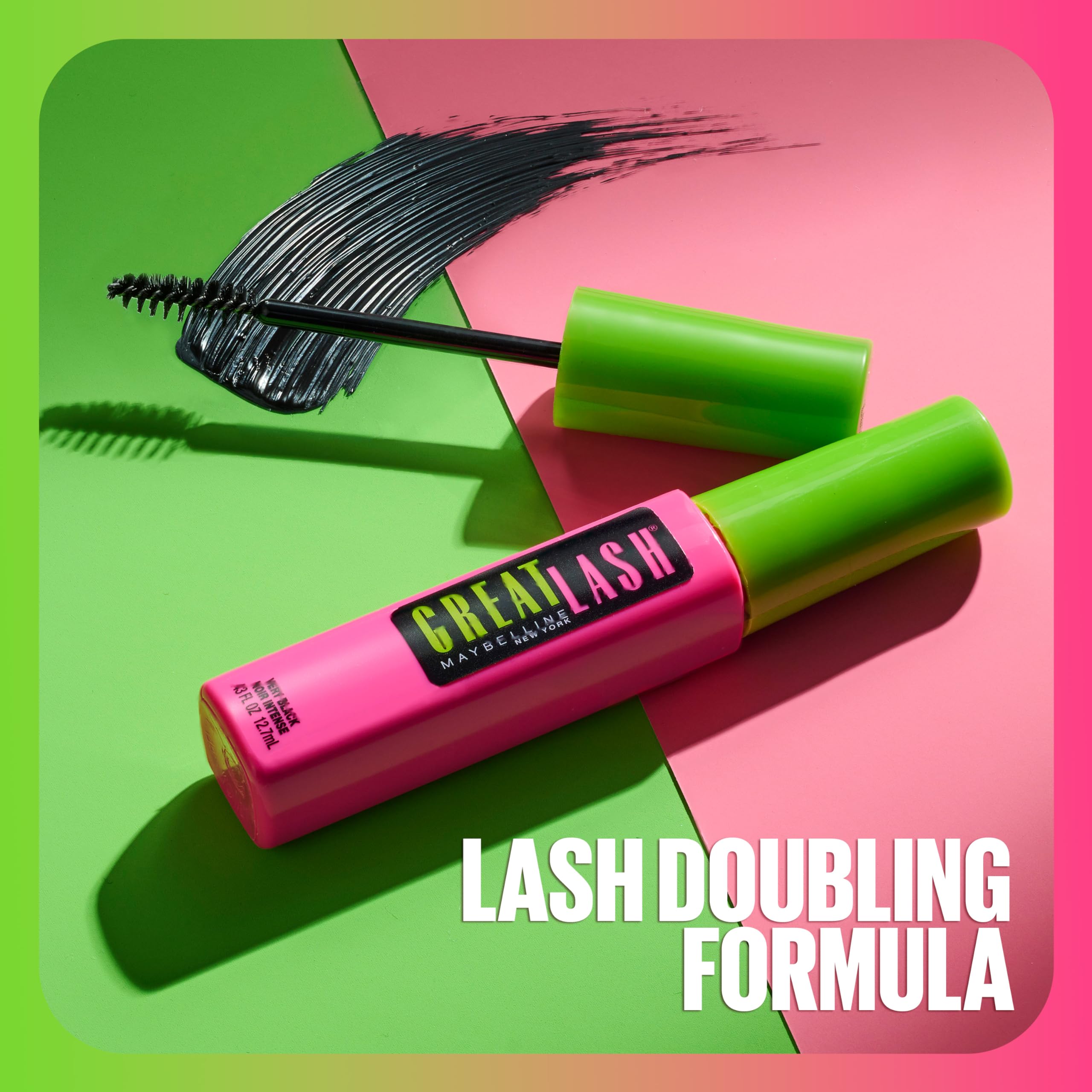 Two-count Maybelline Great Lash BIG packaging for convenience