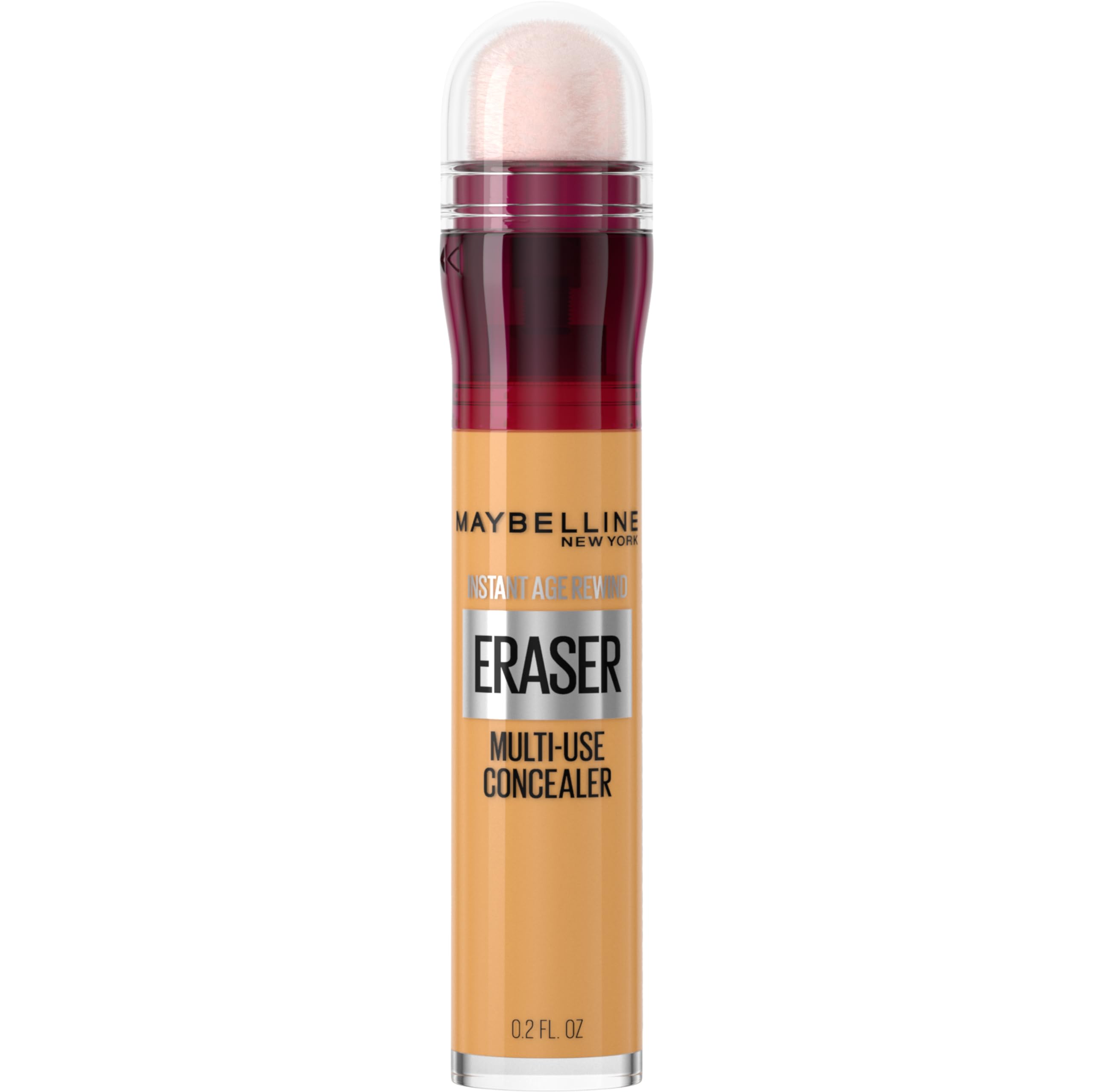 Maybelline Instant Age Rewind bottle with applicator brightening under-eye.