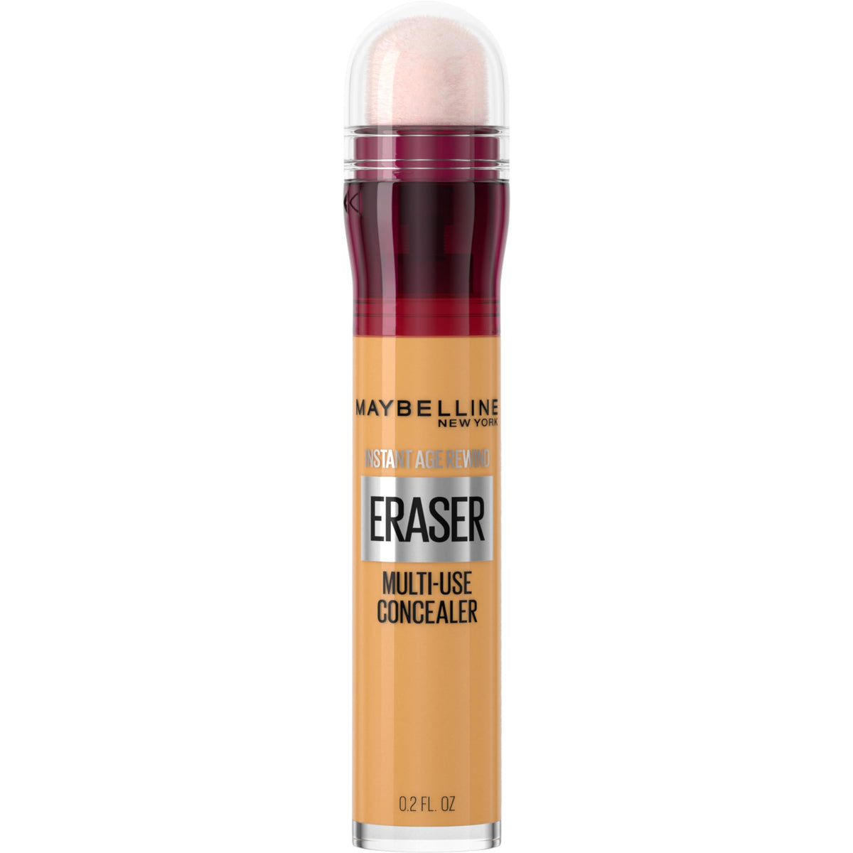 Maybelline Instant Age Rewind bottle with applicator brightening under-eye.