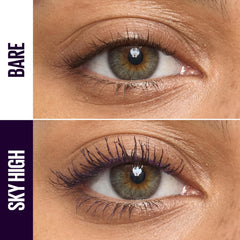 Maybelline Lash Sensational Sky High wand flex-tower close-up for lift from root to tip
