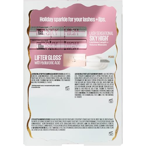 Maybelline Space Diamond glitter mascara bottle adds sparkle for festive looks.