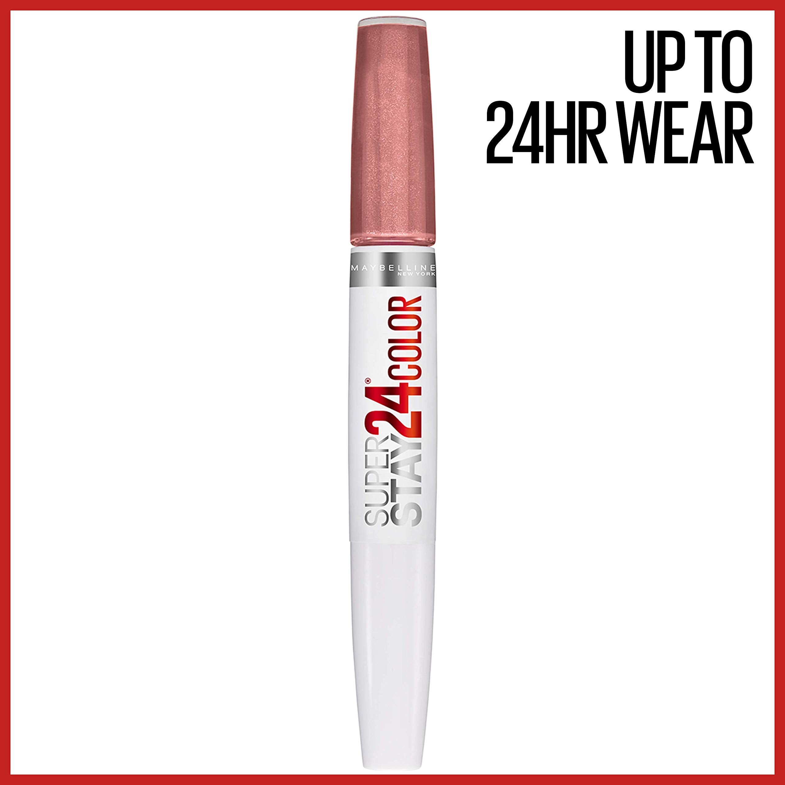Maybelline Super Stay 24 two-step application tip for precise, long-lasting color.