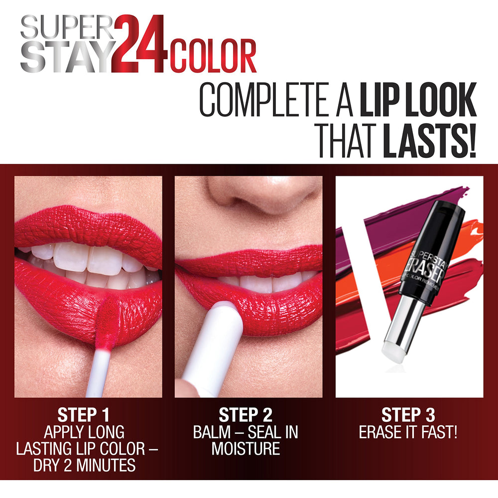 Maybelline Super Stay 24 Timeless Toffee swatch on lips.
