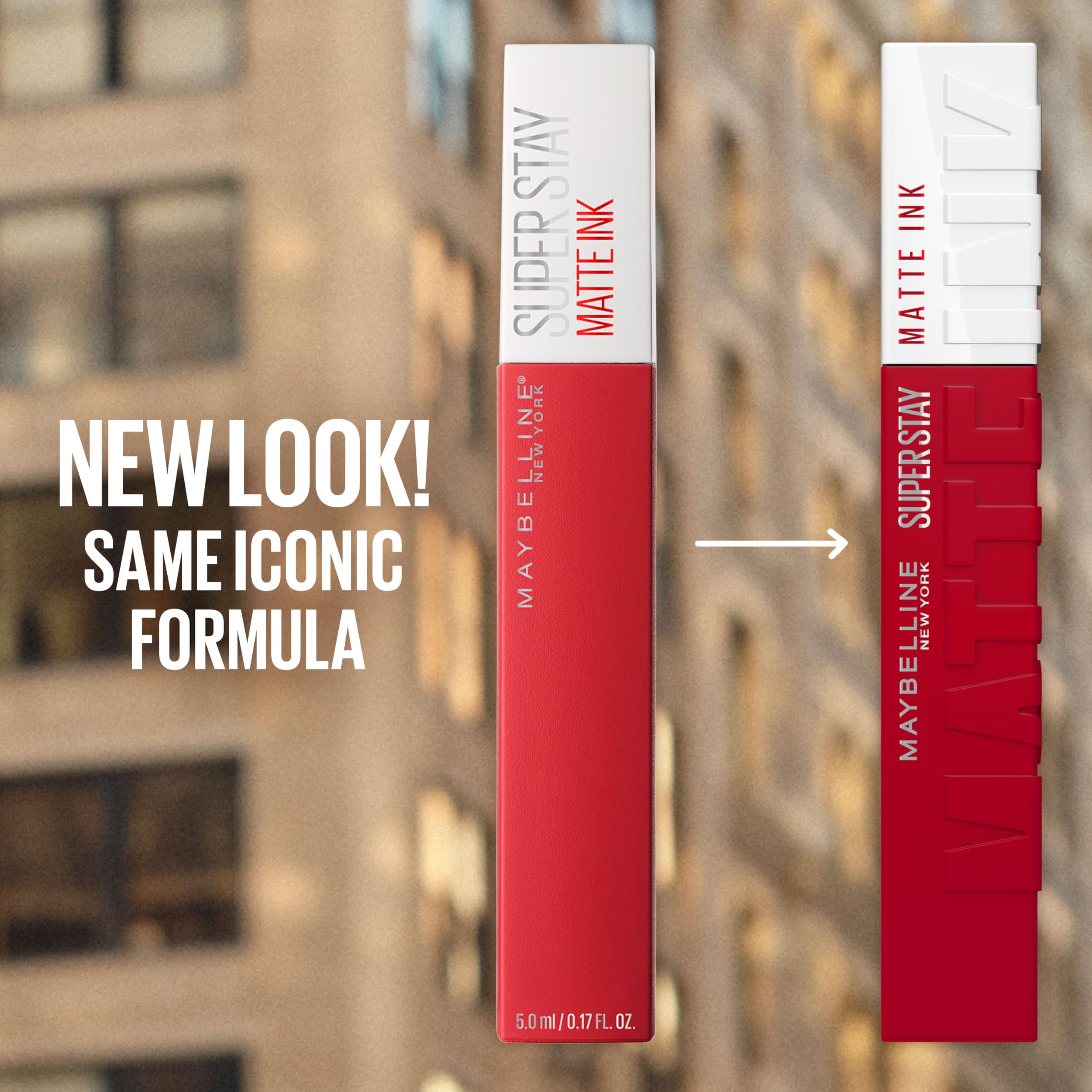 Maybelline SuperStay Matte Ink 16-hour wear close-up.