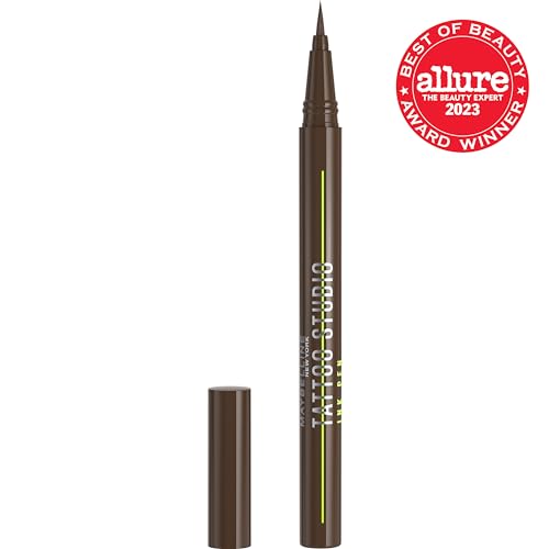 Maybelline Tattoo Studio Ink Pen Eyeliner tip for smooth 1-stroke lines