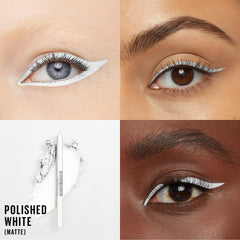 Maybelline TattooStudio 36hour waterproof application shows lasting precision without smudging