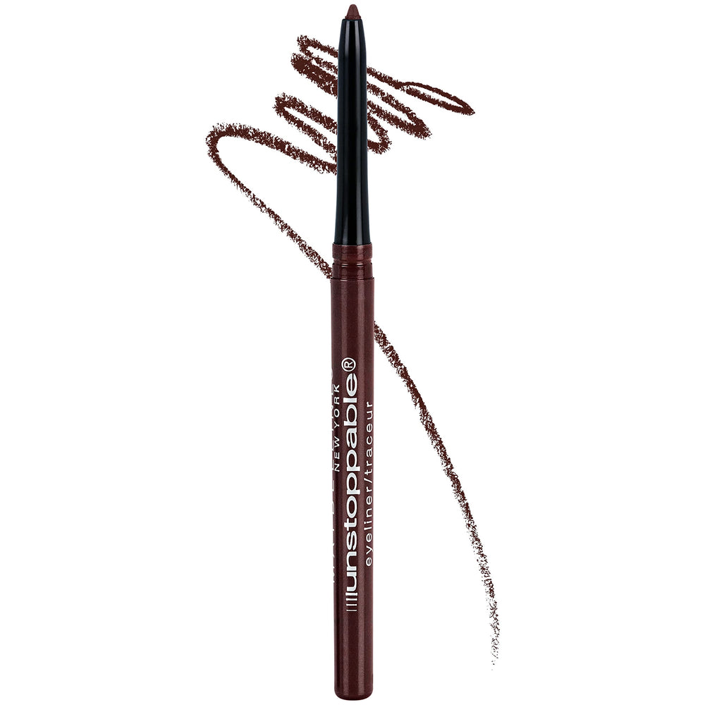 Maybelline Unstoppable Eyeliner cinnabar pencil tip for precise, long-lasting definition