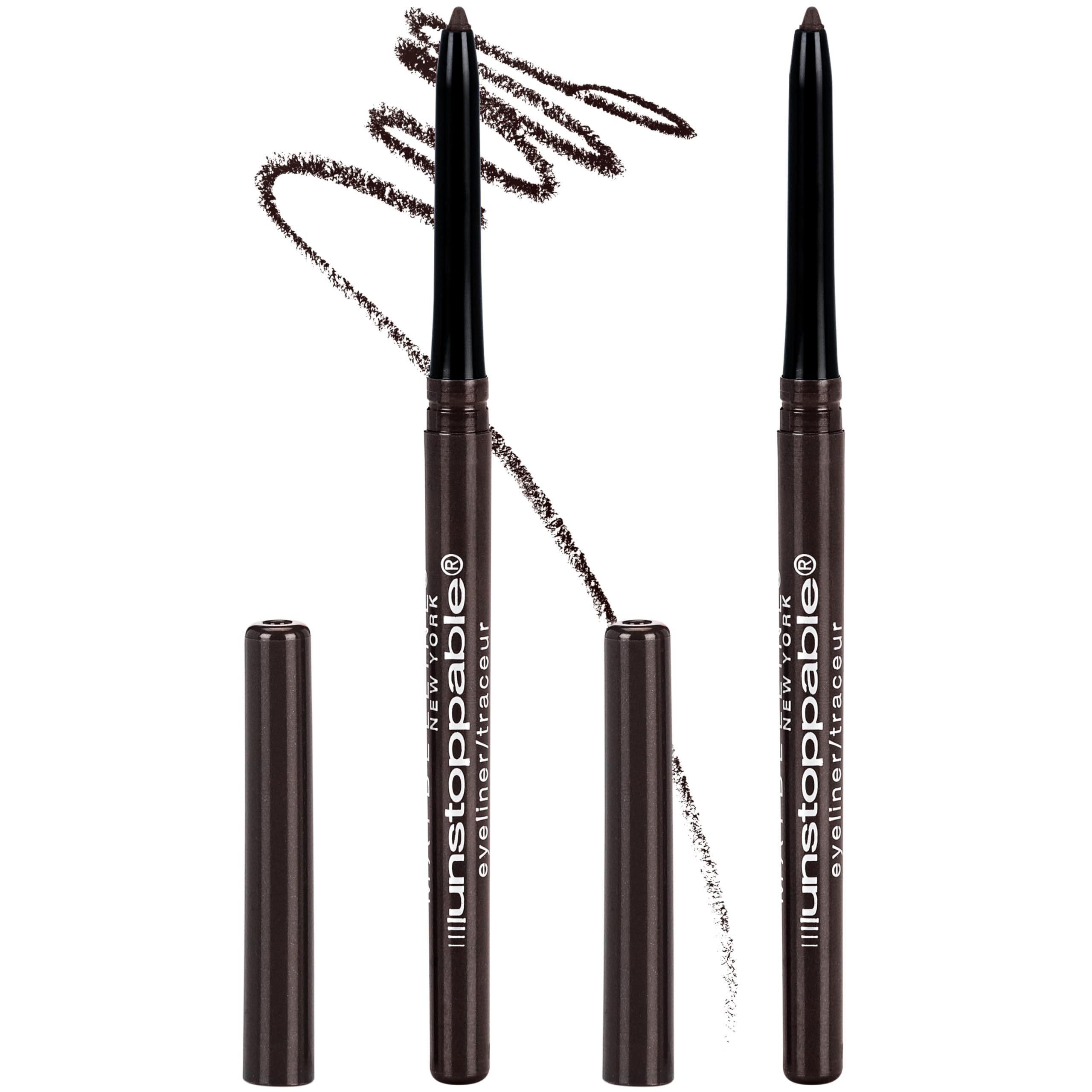 Maybelline Unstoppable Espresso pencil tip for precise, smooth definition.