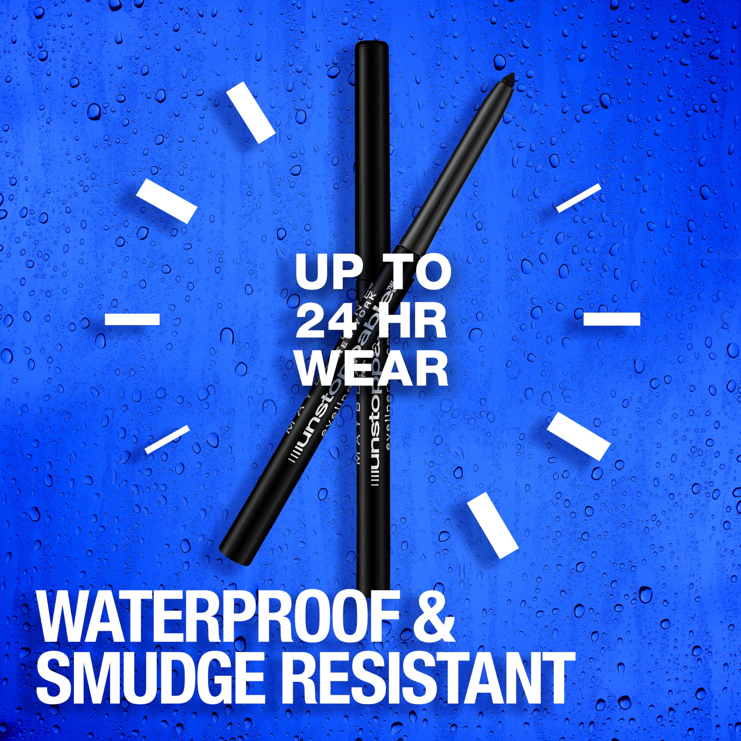 Maybelline Unstoppable Espresso waterproof formula resists smudging in humidity.