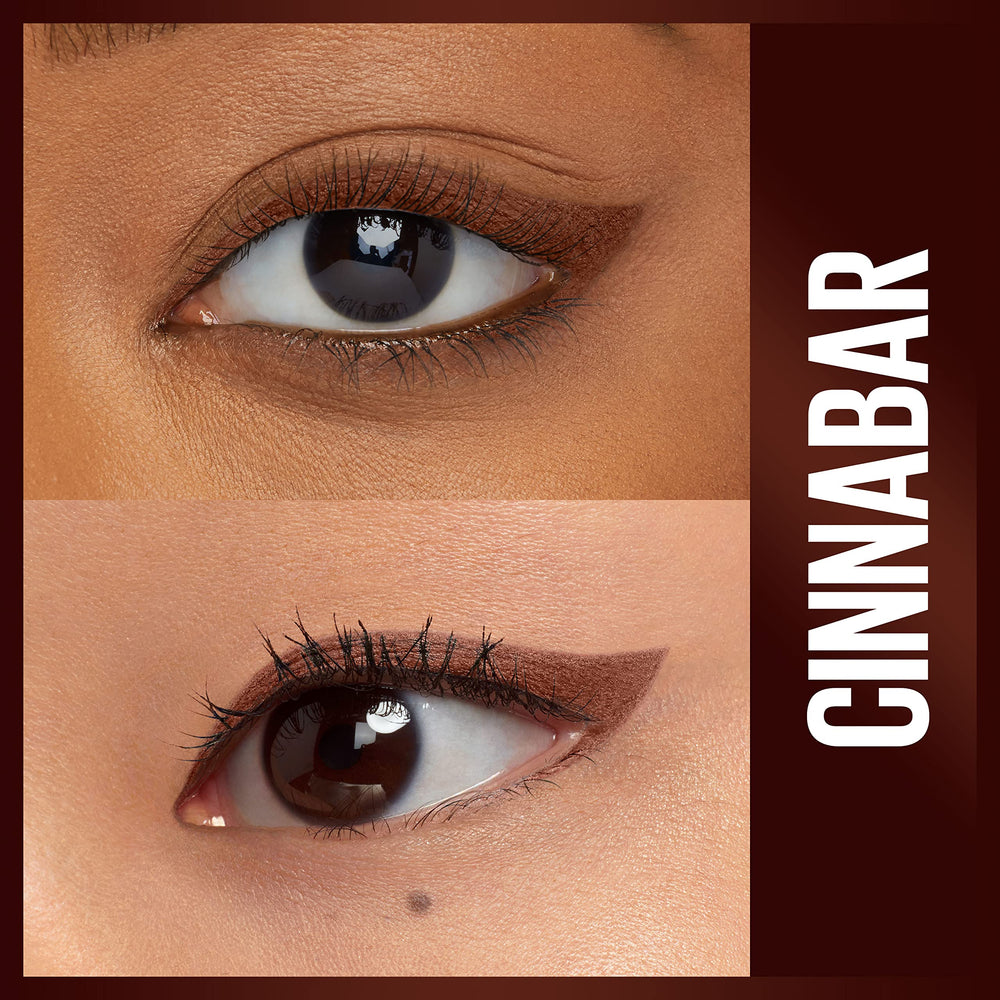 Maybelline Unstoppable Eyeliner cinnabar waterproof formula resists smudging