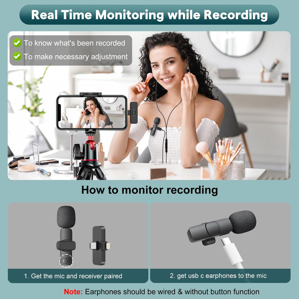 MAYBESTA clip-on mic for YouTube, TikTok, podcasts.