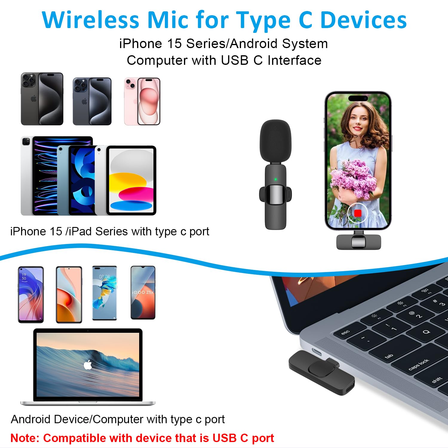 Maybesta USB-C receiver interface ready for quick device connection.