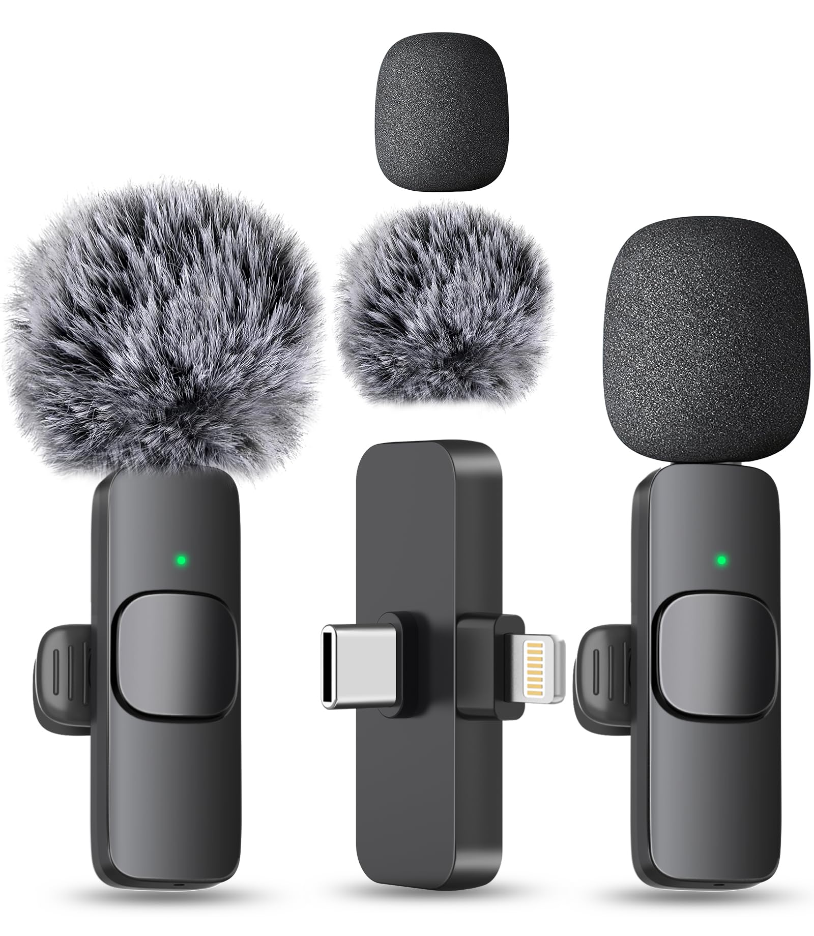 MAYBESTA wireless mini mic with iPhone compatibility for seamless mobile recordings.