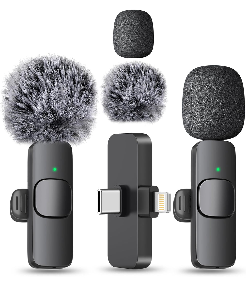 MAYBESTA wireless mini mic with iPhone compatibility for seamless mobile recordings.