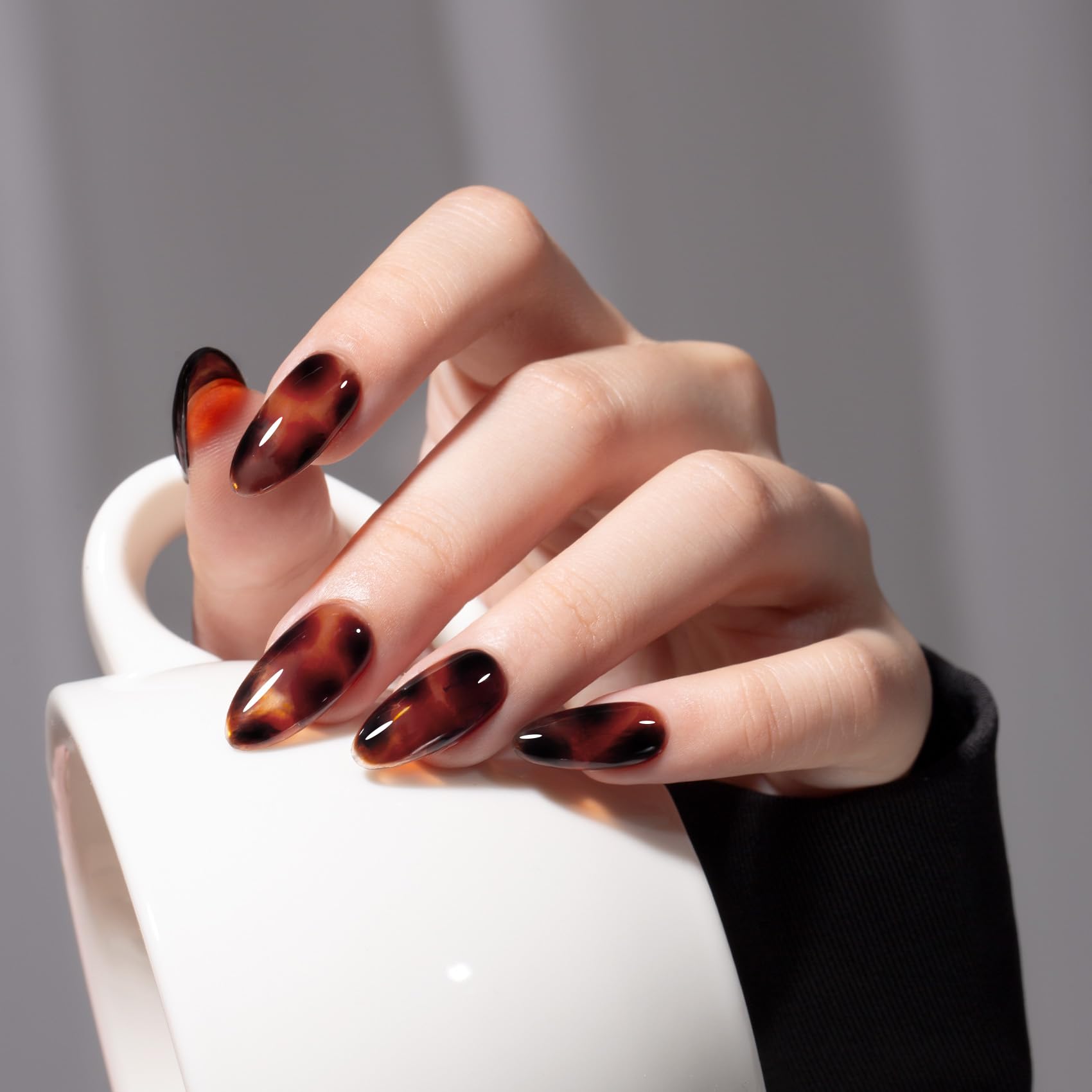 MAYCHAO jelly gel polish sheer shade ideal for layering nail art.