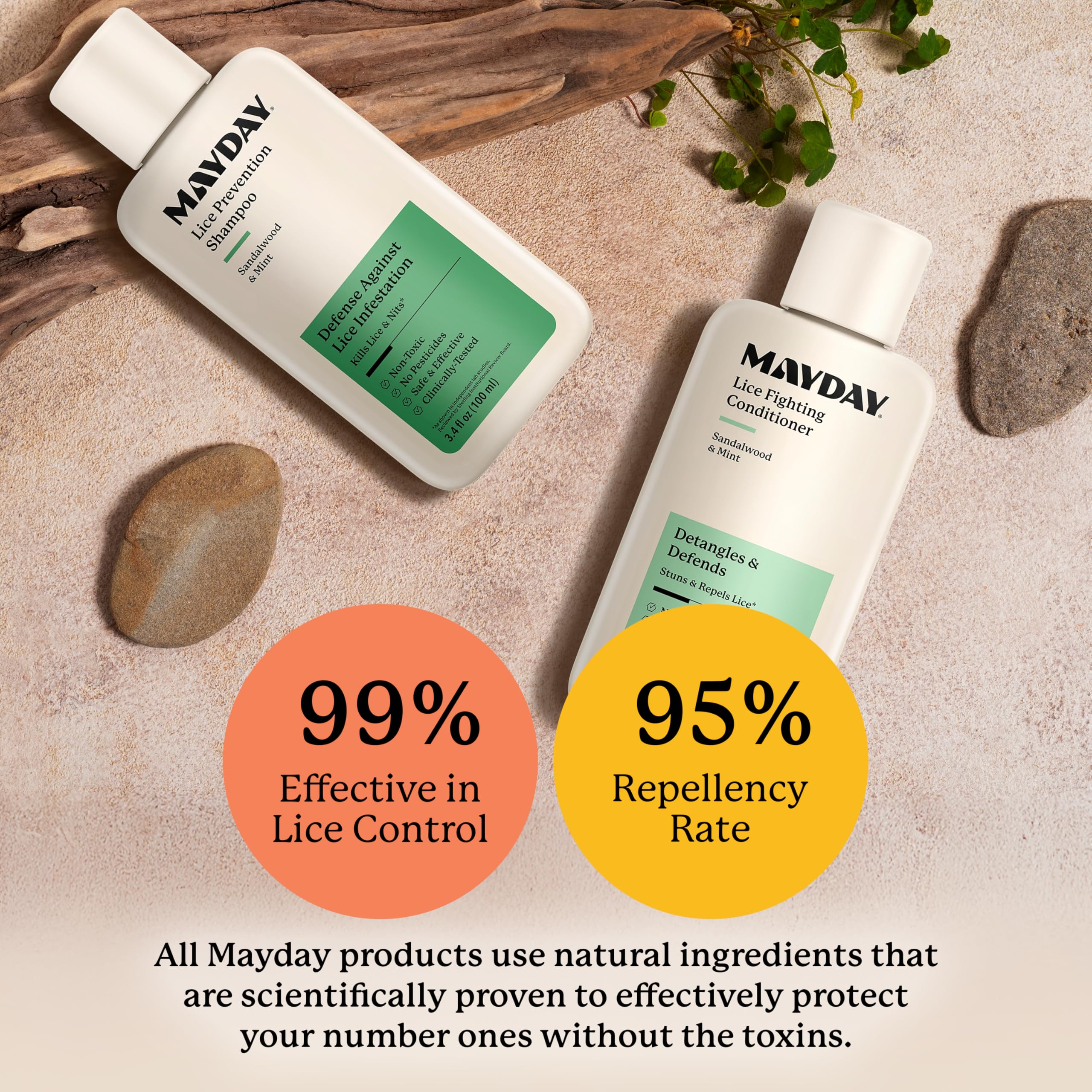 MAYDAY hair detangling action delivers smoother, softer hair after use.