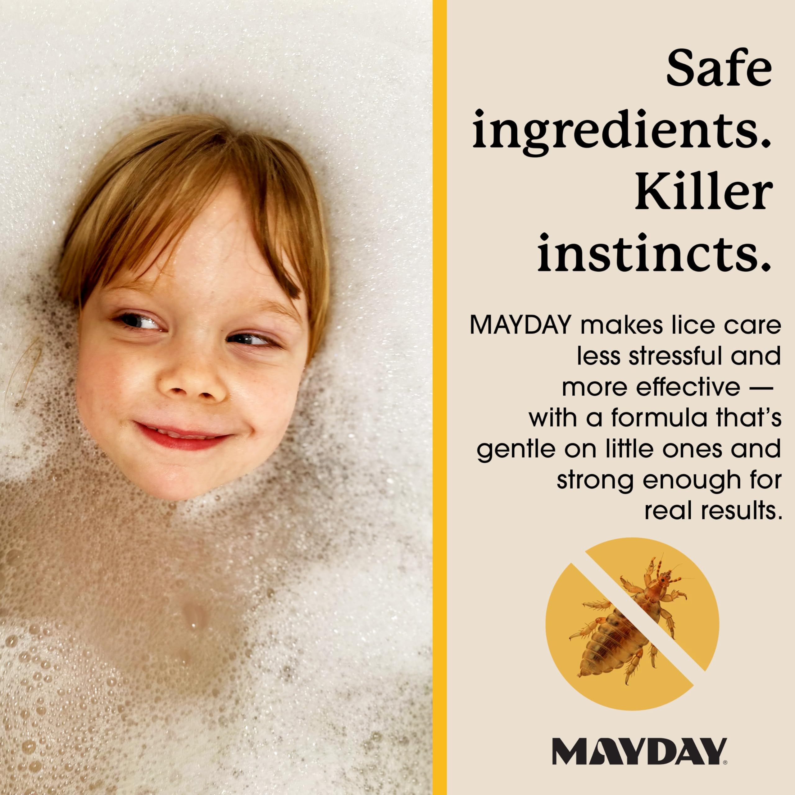 MAYDAY hair after use shows soft, hydrated strands with a clean finish.