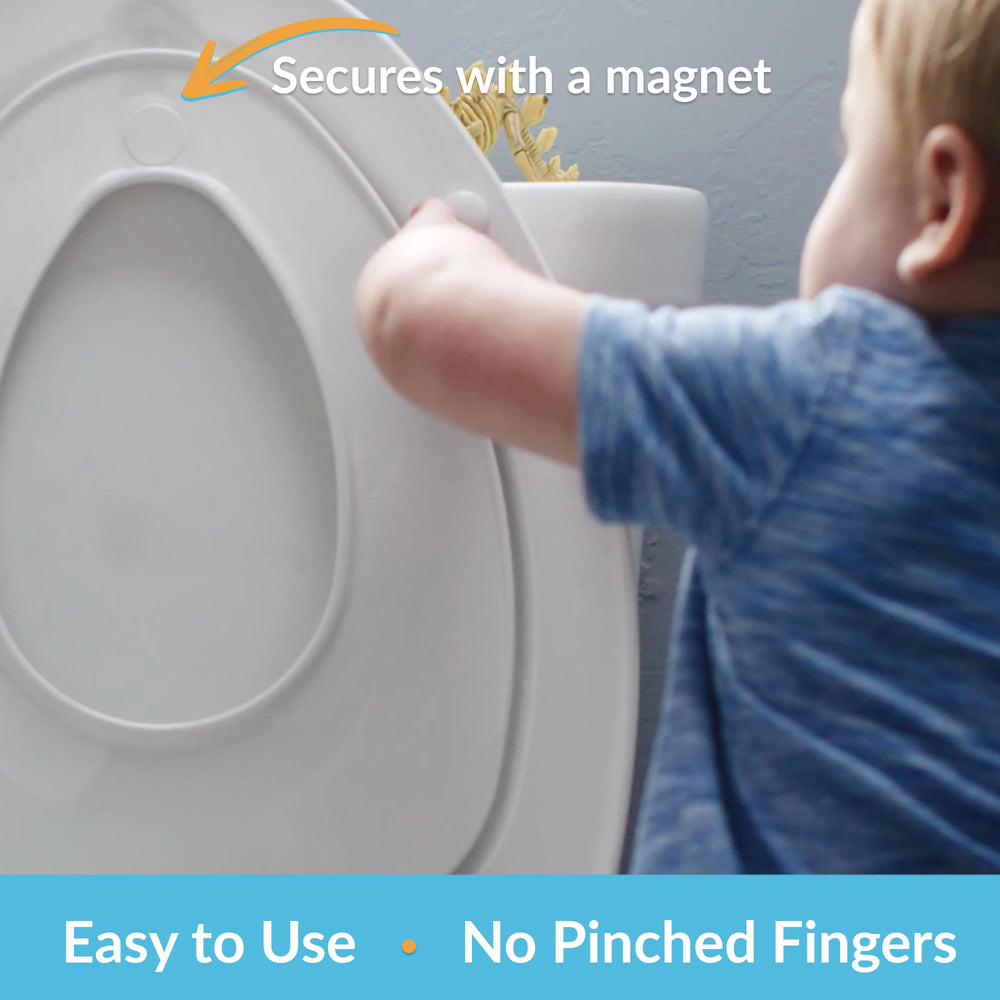 Mayfair NextStep2 soft-close lid to prevent slams and finger pinches.