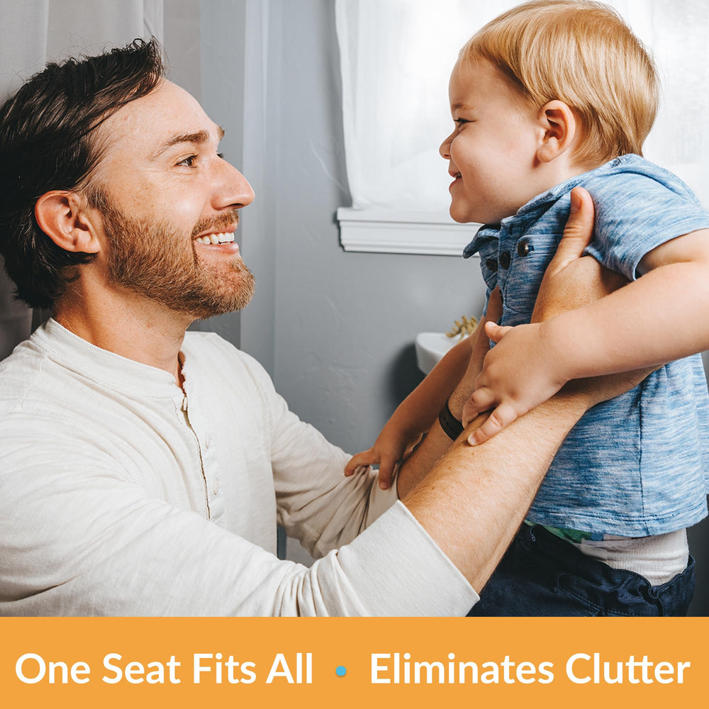 Mayfair NextStep2 stay-tite hinges keep seat firmly attached.