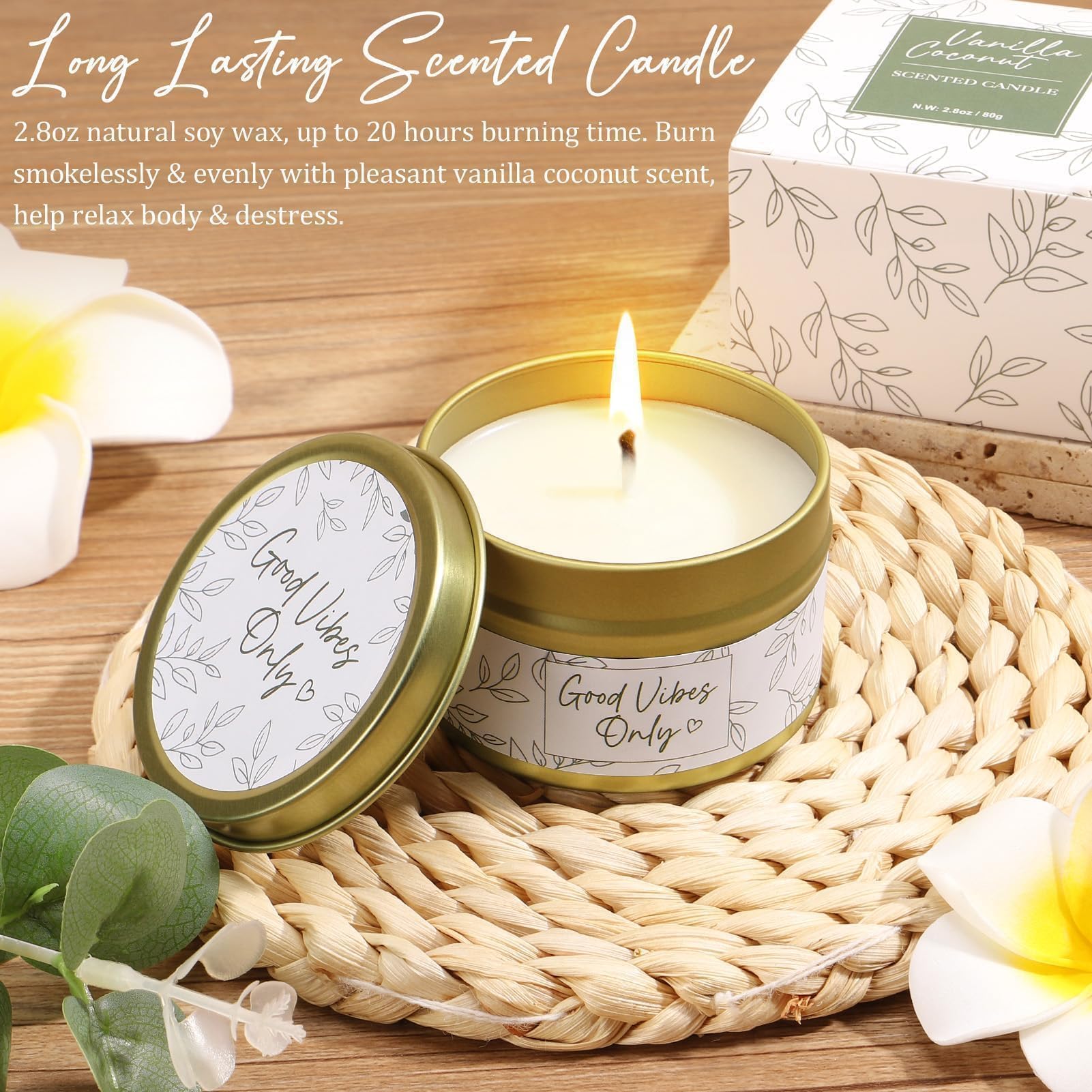 MAYICIVO elegant gift box with dried flowers and warm phrases