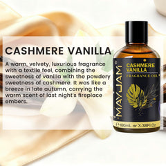 MAYJAM Cashmere Vanilla fragrance oil for candle making adds depth and warmth