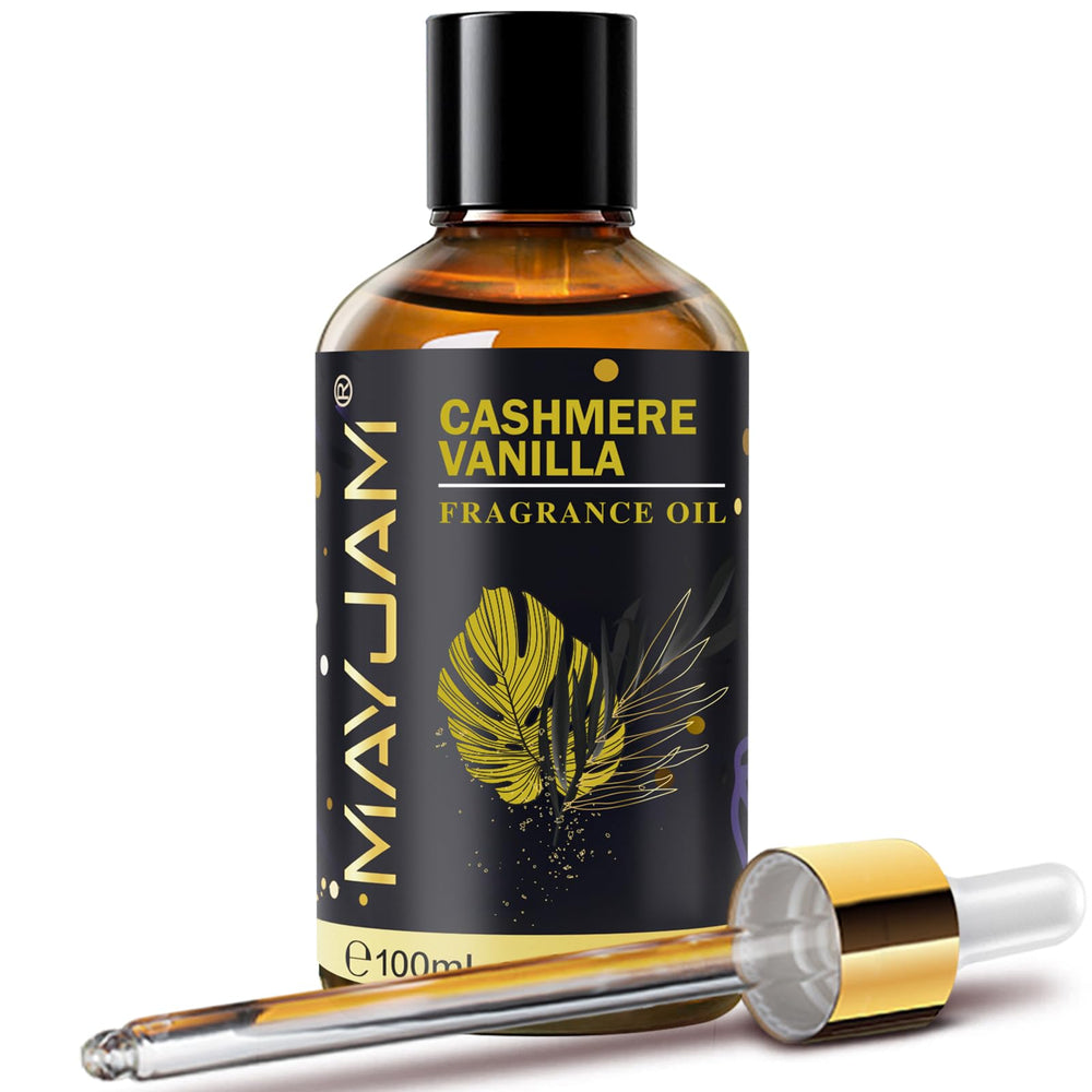 MAYJAM Cashmere Vanilla fragrance oil bottle ready for diffusers and DIY projects