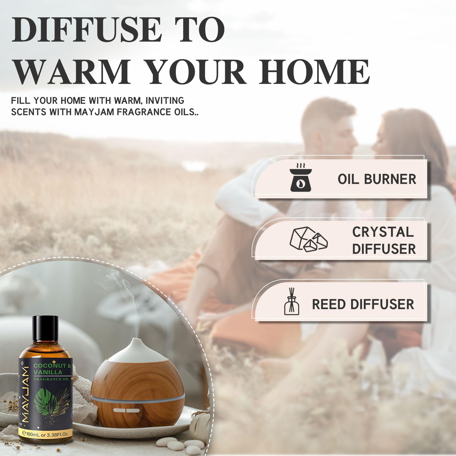 MAYJAM Coconut & Vanilla oil used in soap making for fragrant bars