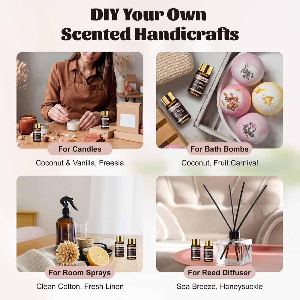 MAYJAM scents enhance room ambiance through diffuser use