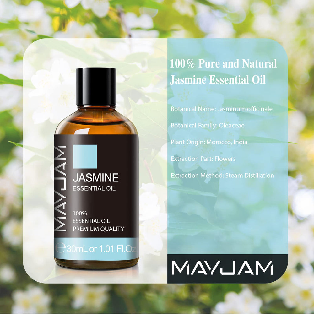 MAYJAM Jasmine Oil massage application for soothing relaxation