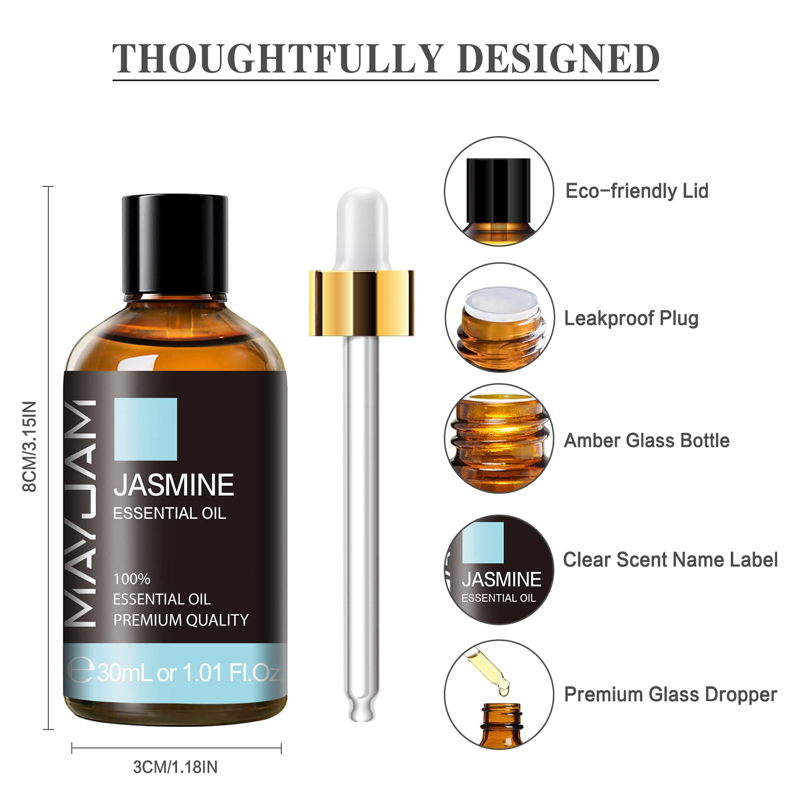 MAYJAM Jasmine Oil skincare application for hydrated skin