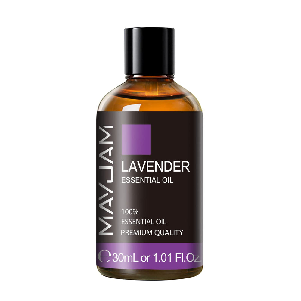 MAYJAM Lavender Oil bottle front view highlighting packaging and aroma
