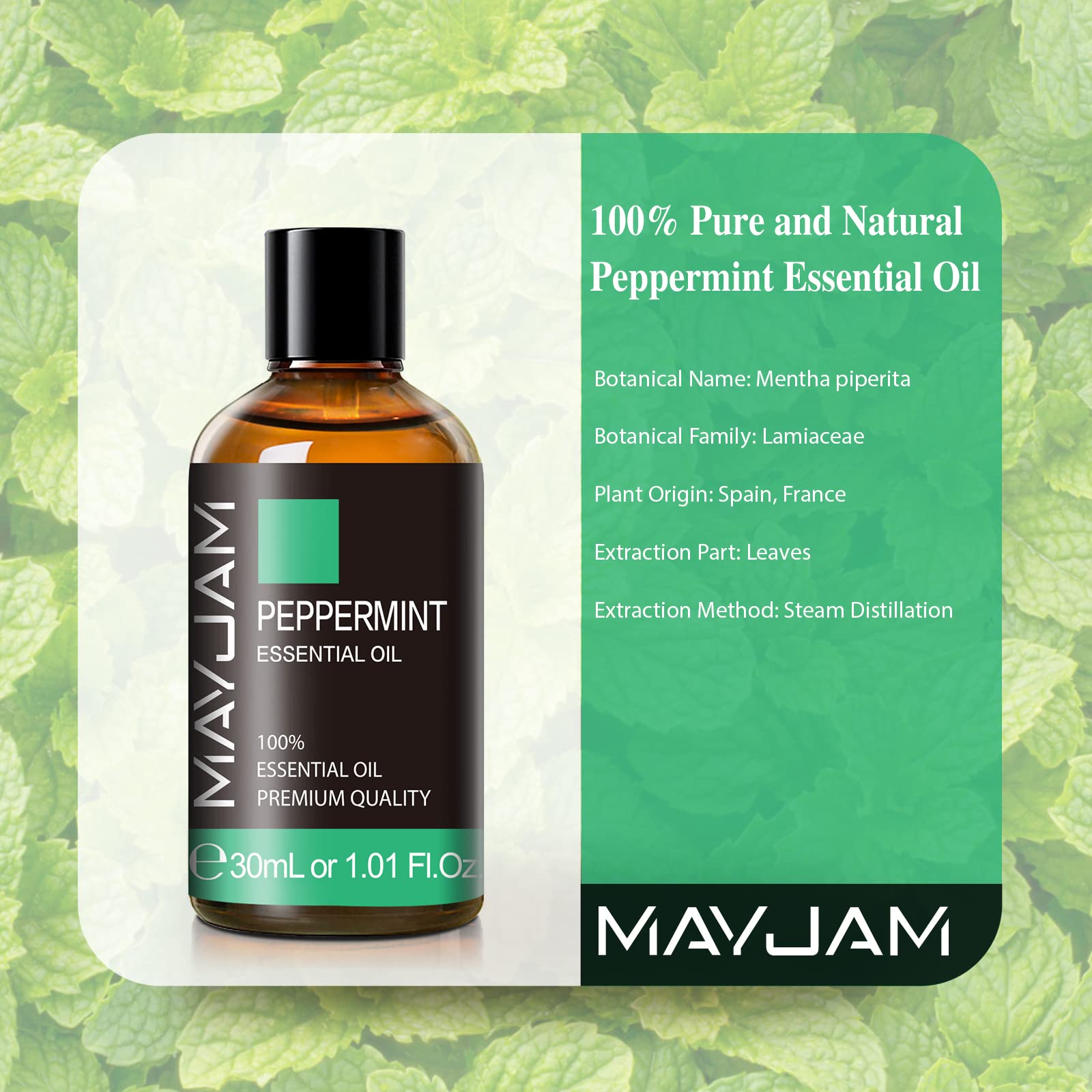 MAYJAM Peppermint Oil added to skincare routine boosts a vibrant glow.